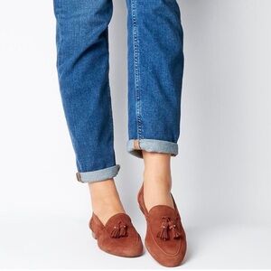 Kate Spade Berkeley tassel brown tan suede loafers New York Woman’s Sz 6.5b